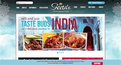 Desktop Screenshot of geetasfoods.com